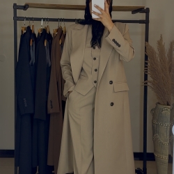 کت بلند و شلوار و جلیقه پارچه بزایاق ترک