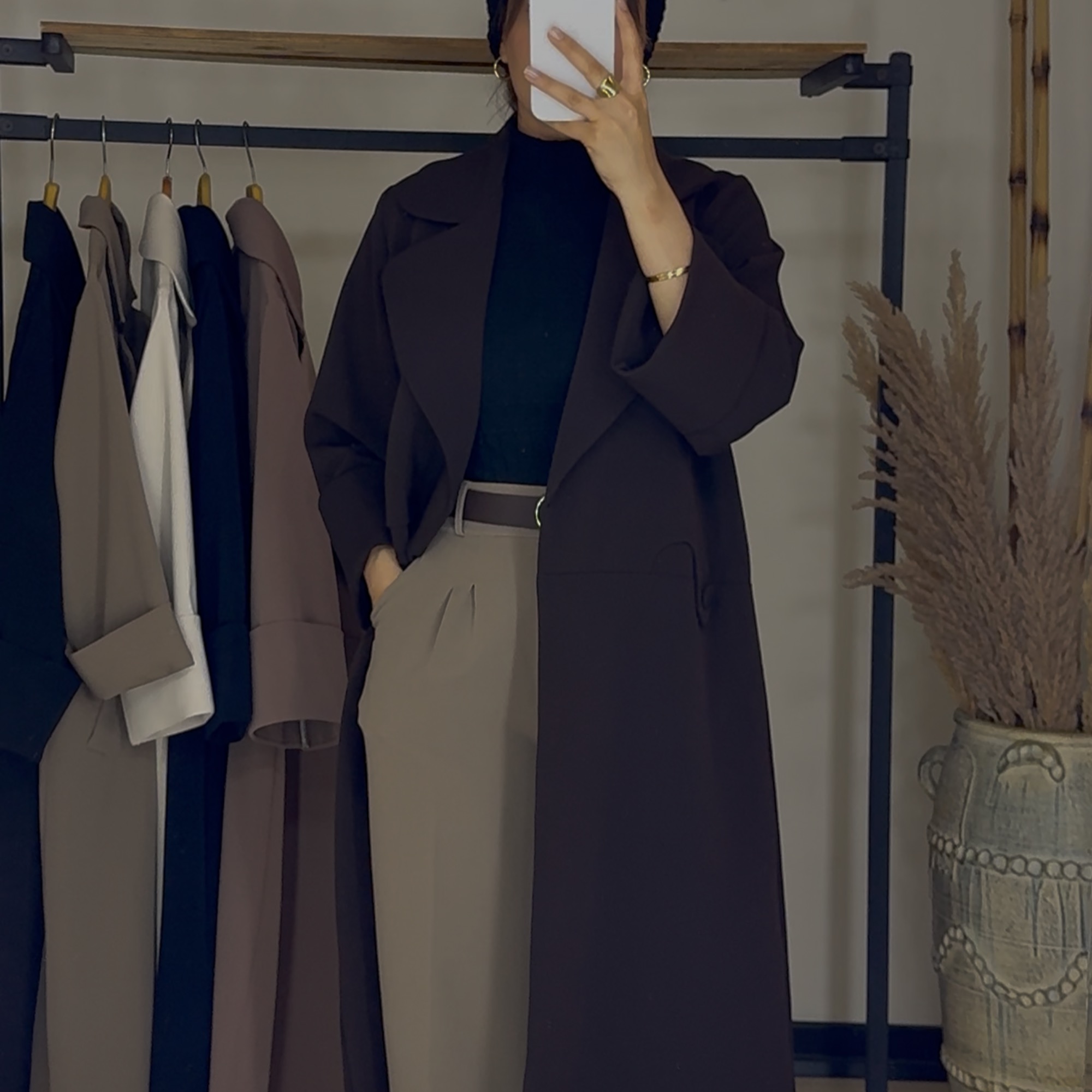 کت بلند کرپ نخ توییست