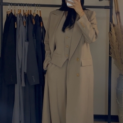 کت بلند و شلوار و جلیقه فاستونی