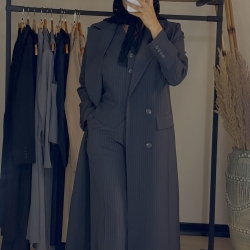 کت بلند و شلوار و جلیقه فاستونی